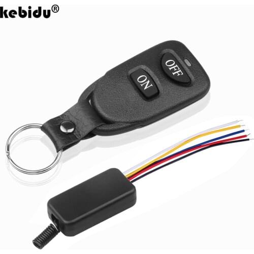 433mhz Wireless RF Remote Control DC 5V-12V 1CH Relay Switch Module With 2 Buttons Transmitter Power for LED Lamp Light DIY