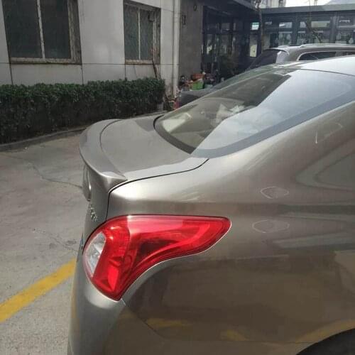 Use For Nissan Sunny Versa 2007-2015 Spoiler ABS Plastic Forging Carbon Fiber Look Rear Trunk Wing Car Body Kit Accessories