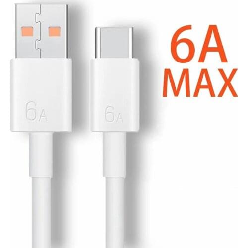 6A Cable For Xiaomi MI USB 3.1 Type C Cable 1/1.5M 6A Turbo Fast Charging Cord For MI 11 10 Ultra 9 9T Pro Redmi K40 Poco M3 X3
