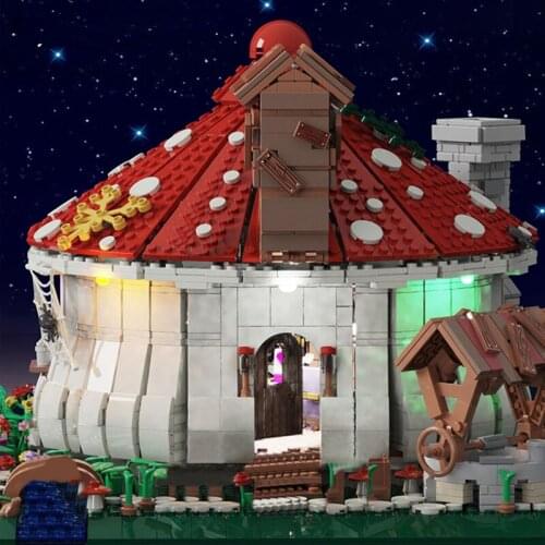 Mailackers City Diy House Creator Expert Architecture Forest Mushroom House Bricks Building Blocks Friends Educational Toys