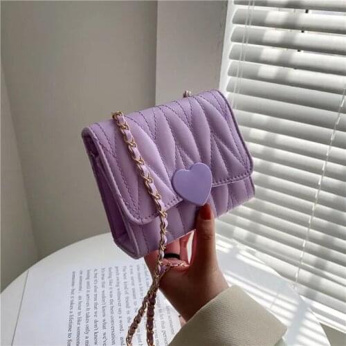 LHXCY High Quality Pu Leather Crossbody Bags For Women Designer Small Handbags Chain Shoulder Simple Bags Mini Purses Hand Bags