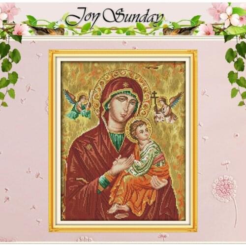 Madonna child (14) Patterns Counted Cross Stitch 11 14CT Cross-Stitch Kits Handmade Religion Cross Stitch Embroidery Needlework