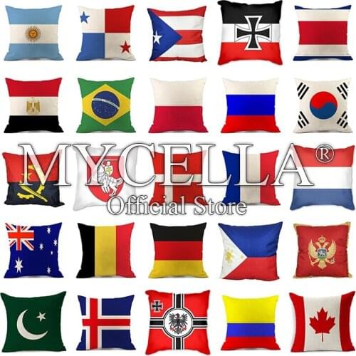 National flag Decorative Cushion Cover Pillow Case Polyester Throw Pillow Home Decor Sofa Pillowcase Netherlands Australia