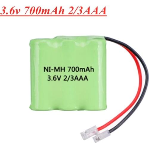 1-3PCS 2/3AAA 3.6V 700mAh Ni-MH Rechargeable Battery Pack With Plugs For Cordless Phone