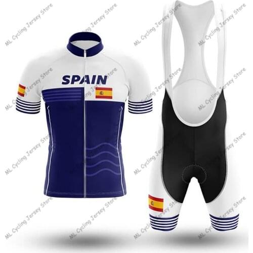 2020 New Spain Cycling Jersey Pro Team Cycling Clothing Summer Short sleeve MTB Cycling Shirts Men Bike Jersey Ropa de Ciclismo