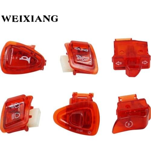 Motorcycle Switches Button Healight Fog Light Horn Turn Signal Blinker High Low Beam Electric Start Kill Buttons