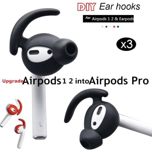 3pairs/2pairs/1pair Ear hooks For Apple Airpods 1 2 accessories earpads holder for Iphone earpods earphone headset TWS