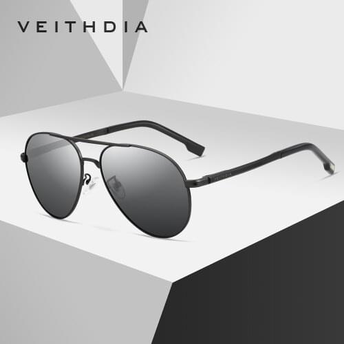 VEITHDIA 2020 Classic Men Vintage Sunglasses Polarized UV400 Sun glasses Coating Lens Driving Glasses For Men Eyewear 2482