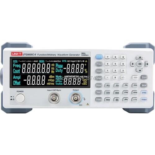 UNI-T UTG9005C-II Function/Arbitrary Waveform Generator 5MHz Channel Bandwidth 125MS/s Sampling Rate USB Communication