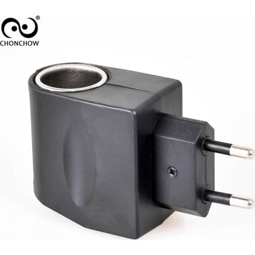 High Quality EU Plug Universal 220V AC Wall Power to 12V DC Car Cigarette Lighter Adapter Converter