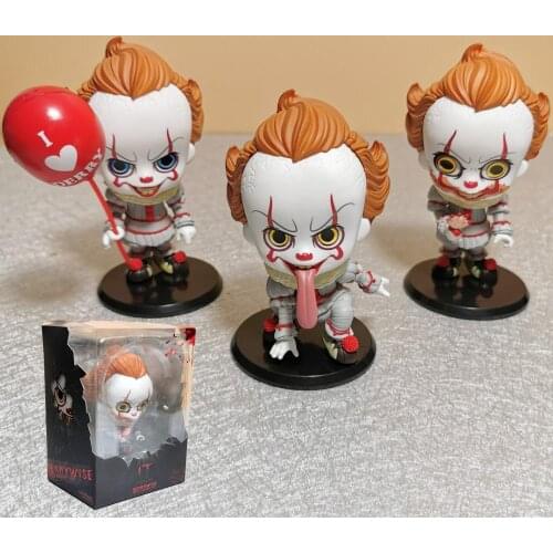 3pcs PVC Figure Stephen Kings It Evil Joker the Clown Pennywise Figure Model Toys 2017 Horror for Fans Collectible Gifts 12 cm