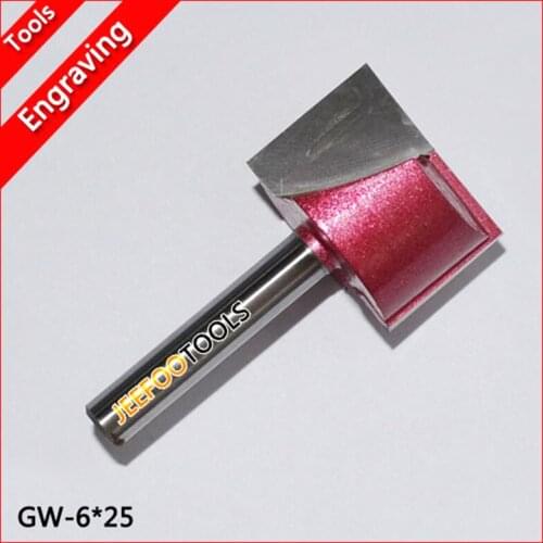 6*25 cnc woodworking cleaning bottom bits,cnc router bits /end mils ,for MDF Acrylic Wood Plywood