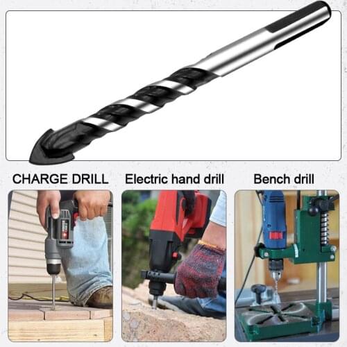 6mm 8mm 10mm 12mm Tile Glass Brick Wall Wood Hole Opener Multi-purpose Carbide Material Red Triangle Handle Wall Drill