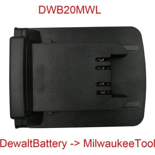 Adapter DWB20MWL Junctor Converter Use Dewalt 18V 20V max.60V Li-ion Battery For Milwaukee 18V Electric Power Tool Replace M18