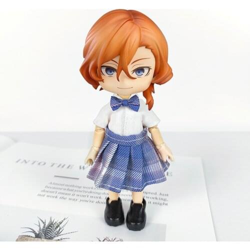 Ob11 baby suit JK skirt uniform sailor uniform suit shirt baby suit 1/12 BJD GSC plain body doll clothes