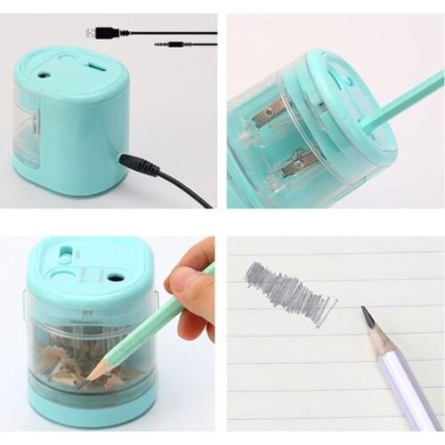 Electric Pencil Sharpener Innovative Automatic Smart Double Hole School Office Stationery Stationery Student Gift M5TE