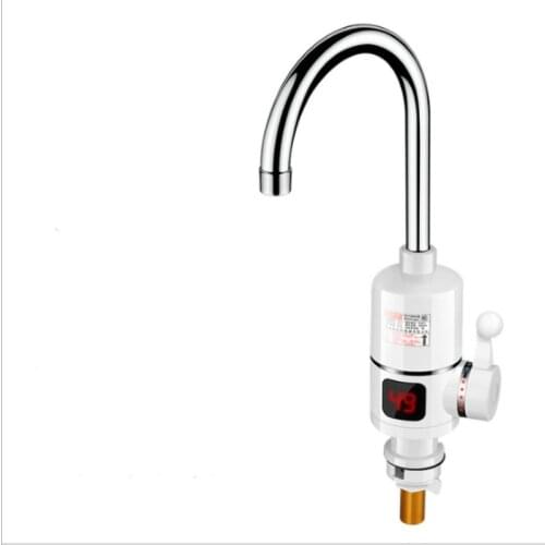 Electric kitchen instant heating faucet heater hot cold dual-use Tankless water quickly heating tap with LED display