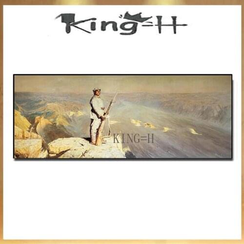 Chinas famous Yellow River original painter hand-painted realistic Yellow River oil painting canvas wall art frameless painting