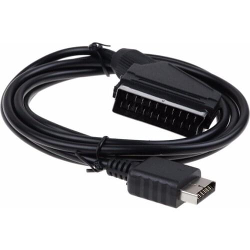 1.8m Scart Cable Lead for PlayStation 1 2 3 PsOne S-limline PS1 PS2 PS3 RGB