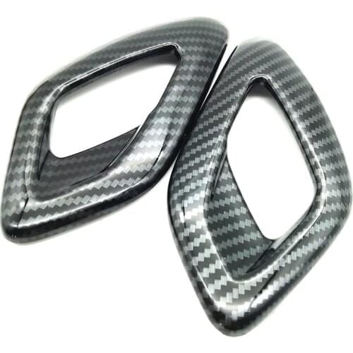 Car Interior Door Handle Trm Cover Bezel Carbon Fiber Look for Dodge Challenger 2011