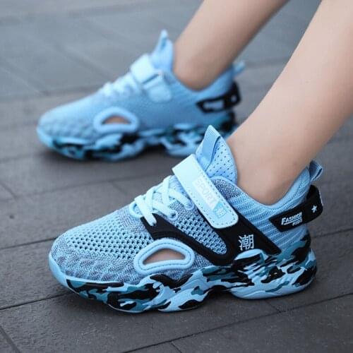 Boys Sports Shoes Children Mesh Casual Shoes Big Boys Sneakers Kids Sport Footwear Running Shoes For Boys Light Breathable Flats