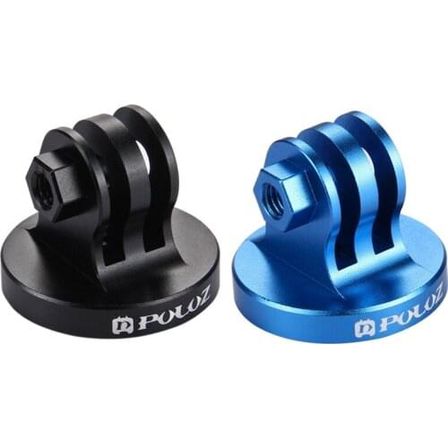 Top Deals 2x PULUZ for Go Pro Camcorder Tripod Mount Adapter for GoPro HERO5 4 Session 4 3+3 2 1, Xiaomi Yi, SJ4000(Blue&Black)