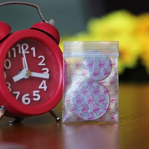 2.5x3cm 0.2mm Thickness Small Ziplock Clear Plastic Zipper Bag Jewelry Accessories Storage Pack Package 100pcs/lot