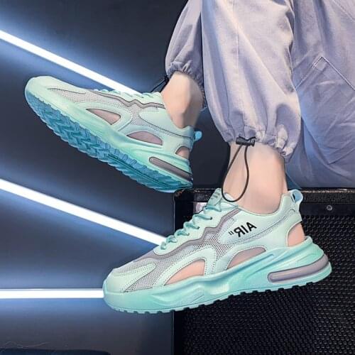 Sandals Men 2021 New Summer Casual Breathable Mesh Sports Fashion Thick-Soled All-Match Sandals Soft Comfortable Tide Shoes