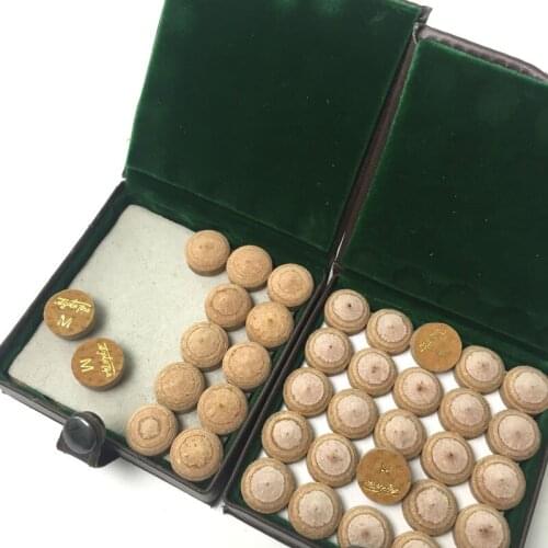 Free shipping 25pcs/lot Original Taiwan 13mm Billiards Pool cue tips M/H pigskin leather cue tips Billiards supplies