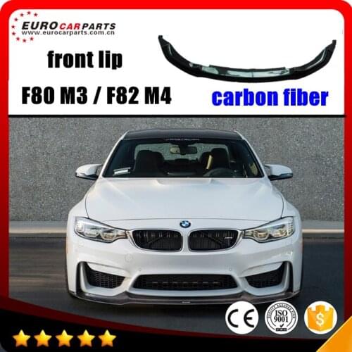 Carbon fiber F80 front lip fit for F80 M3 / F82 M4 to V style F82 front lip for M3 M4 carbon fiber material front lip