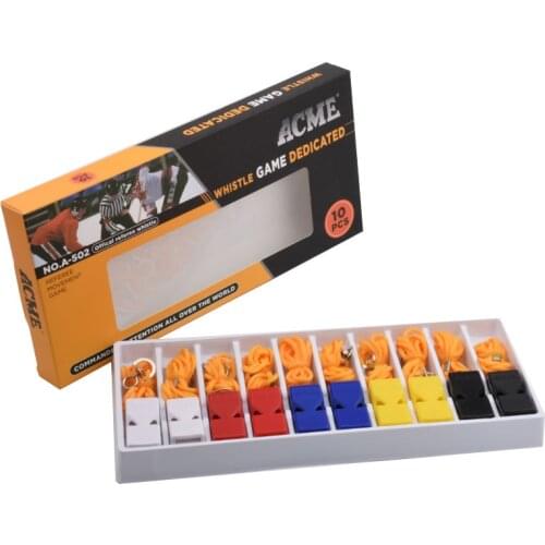 Plastic Whistle Boxed Volleyball Basketball Football Referee Sport Whistle Sporting Goods Outdoor Survival Whistle