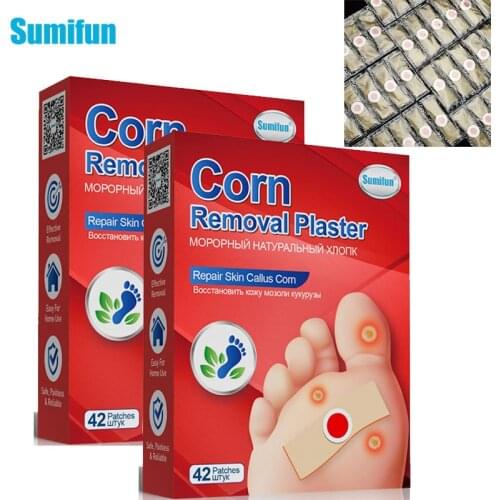 Sumifun Painless Foot Sticker Medical Plaster Foot Corn Removal Patches Warts Thorn Feet Callus Chicken Eye Treatment Sticker