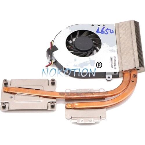 Nokotion V000210930 For Toshiba Satellite L650 Laptop CPU GPU Radiator HeatSink Cooling fan