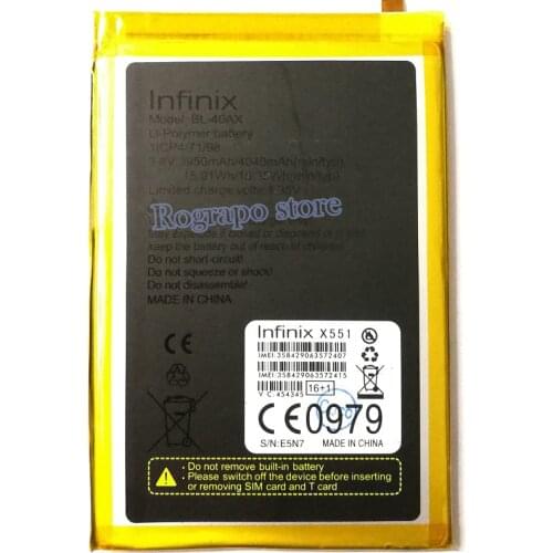 Neww 3.8V 4000mAh Replacement Battery For Infinix Hot Note X551 BL-40AX BL 40AX Baterij Batterie Batteria Cell Phone Batteries