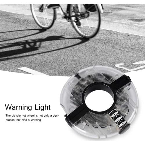 LED Bicycle Wheel Hub Lights Waterproof Wheel Signal Tire Spoke Light Front/Tail Hub Decoration Night Cycling Lamp Bike Light