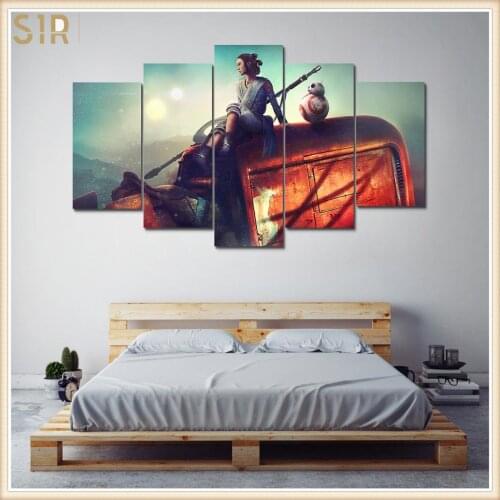 Star War Decorations for 5 Part Movie HD Poster Living Room Decoration Room Decor Anime Wall Art Star War Poster Wall Decor