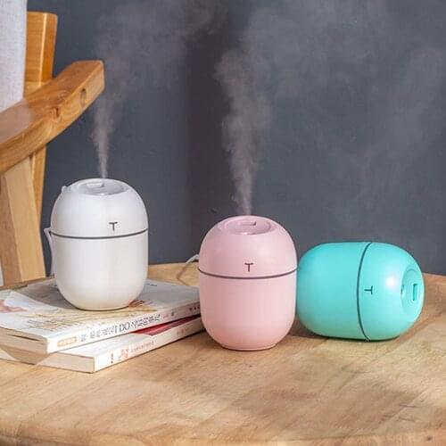 Air Humidifier for Home Ultrasonic Car Mist Maker with Colorful Night USB Lamps Mini Office Air Purifier