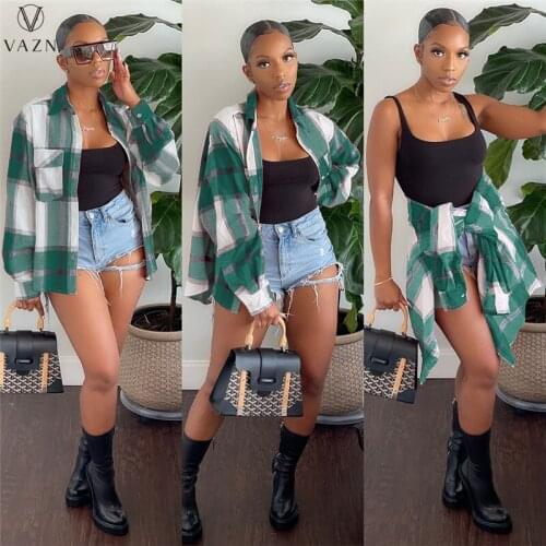 Женские классические рубашки VAZN China At AliExpress