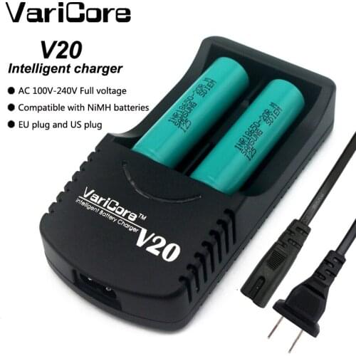 New VariCore V20 18650 battery charger 18650 26650 18500 16340 14500 18350 lithium battery 1.2 V AA / AAA NiMH batteries