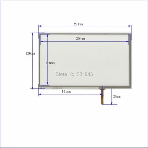 ZhiYuSun 211mm*126mm 211*126 GPS navigation 9 -inch resistive touchscreen display on the outside flat screen used AT090TN10