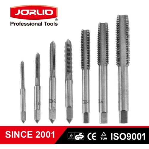 7PCS HSS Straight Fluted Screw M3/M4/M5/M6/M8/M10/M12 Thread Metric Plug Hand Tap Drill Set