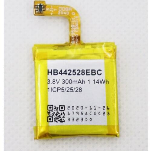2pcs/lot Battery HB442528EBC 300mAh For HUAWEI Watch 1 Watch1 Bateria