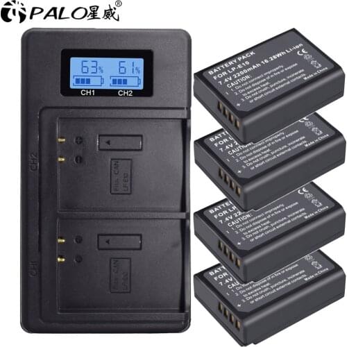 LP-E10 LP E10 LPE10 Camera Batteries +LCD USB Dual Charger Replacement EOS 1100D 1200D 4000D Kiss X50 X70 Rebel T3 T5 T6 LP-E10