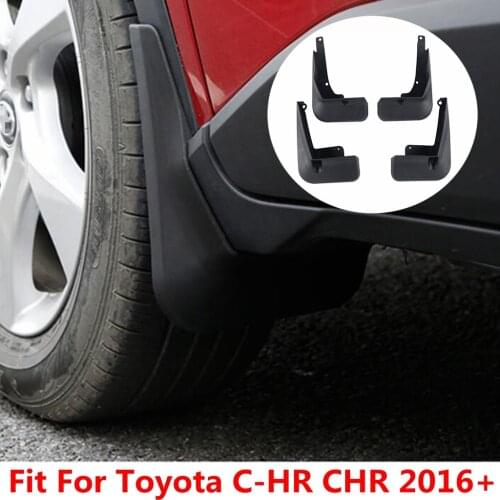 Yimaautotrims Accessory Front & Rear Mud Guard Mudguards Splash Flaps Protective Kit Fit For Toyota C-HR CHR 2016 - 2021