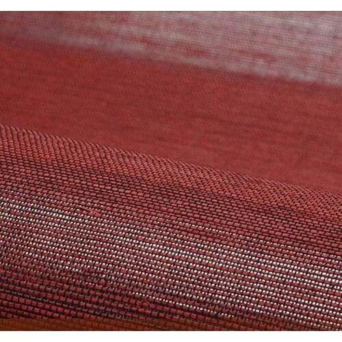 MYWIND Colorful sisal Wedding Style Hotel Site Decorate Red Sisal Grasscloth Wallpaper