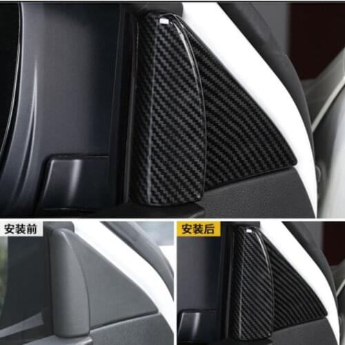 For Nissan Terra 2018-2020 Car Accessories Interior Front Door A Pillar Triangle Cover Trim ABS