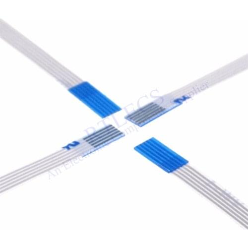 10pcs FFC FPC Flexible flat cable 5 PIN 0.5 mm pitch same directions Length 60 mm 80 100 120 150 200 250 300 400 500 mm