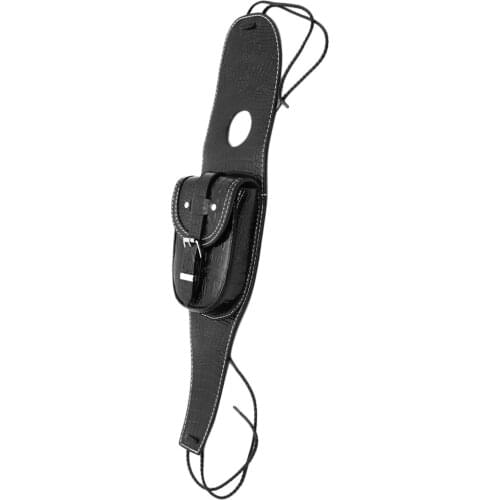 Leather Tank Cover Panel Pad Bib Bra w/ Pouch Fits for SPORTSTER 883 1200 48