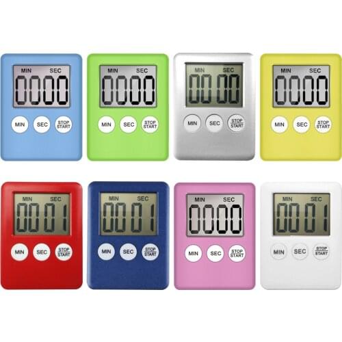 Kitchen Digital Timer Cooking Studying Count-down Clock LCD Screen Display Alarm Kitchen Gadget