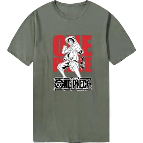 Summer Men One Piece Luffy T Shirts Fashion O-Neck 2020 Tshirts Outdoor Black Male Bodybuilding Tops Tees Washable Man Camiaetas